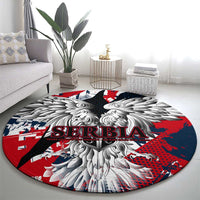 Serbia Round Carpet Like the Phoenix – Rising from Ashes with Pride and Power