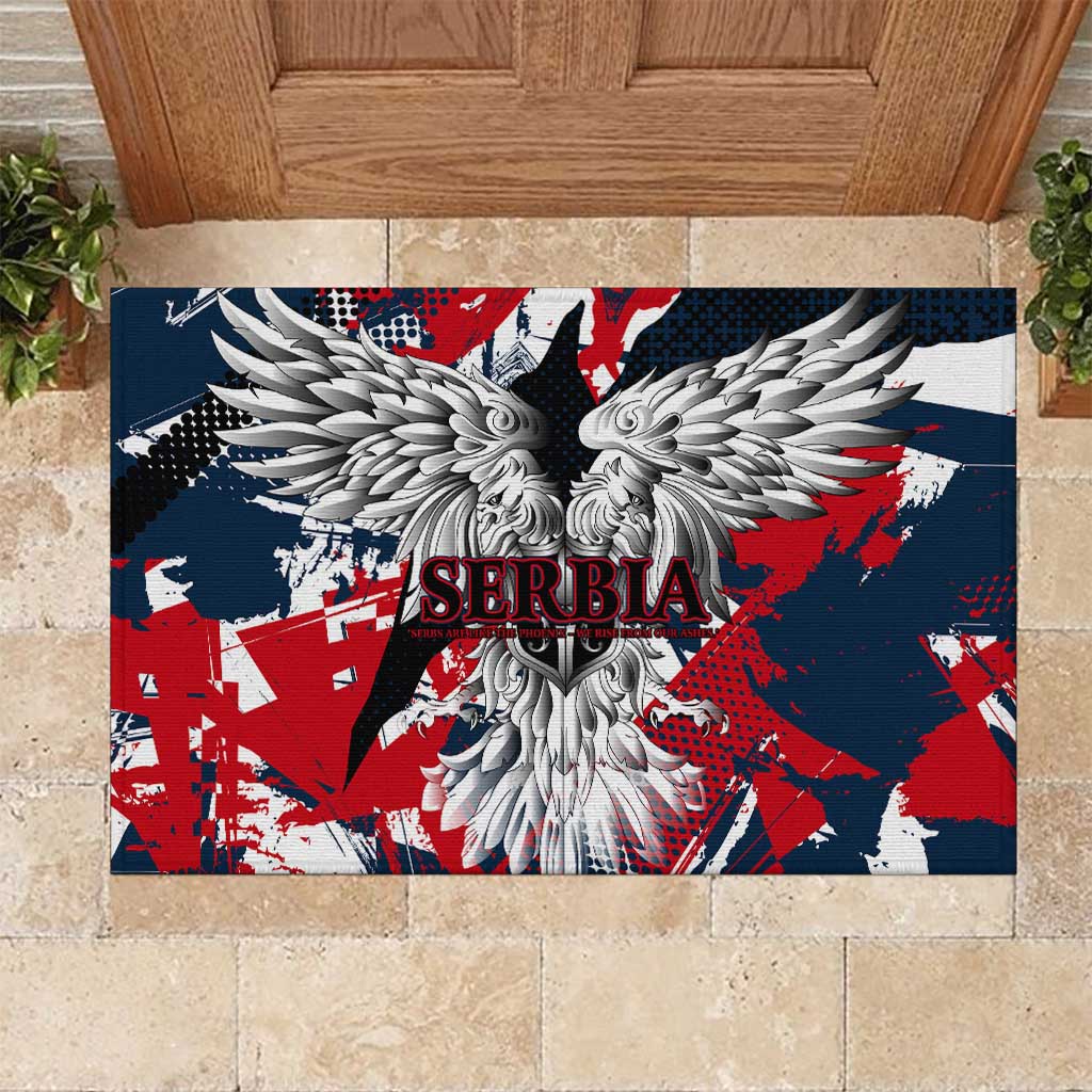 Serbia Rubber Doormat Like the Phoenix – Rising from Ashes with Pride and Power