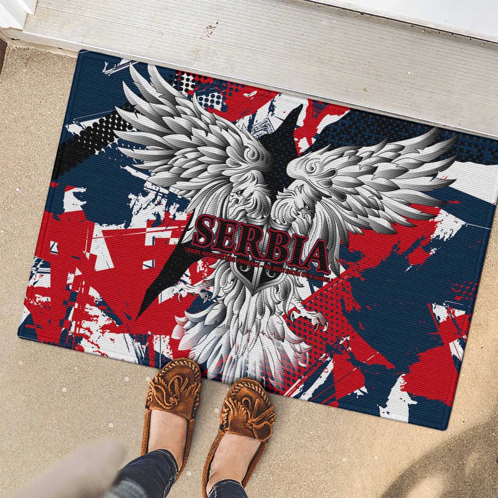 Serbia Rubber Doormat Like the Phoenix – Rising from Ashes with Pride and Power