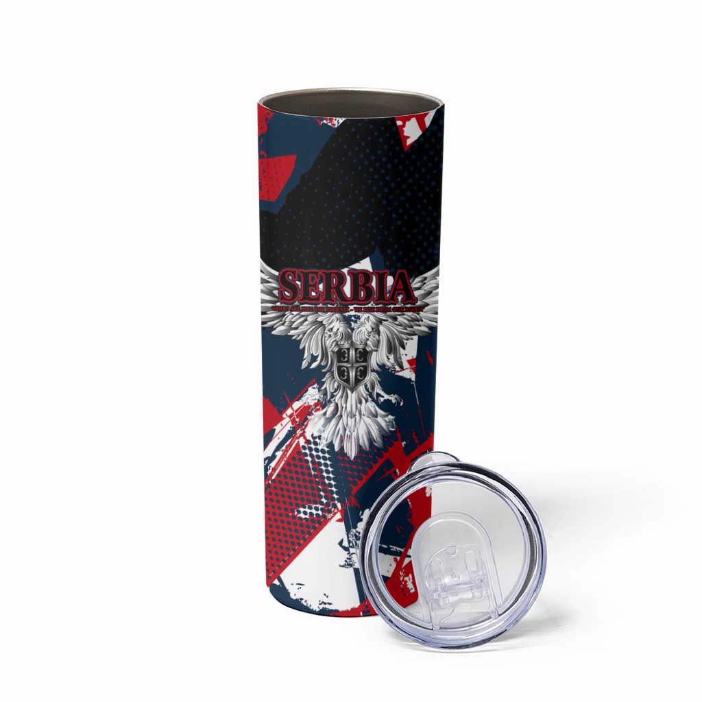 Serbia Skinny Tumbler Like the Phoenix – Rising from Ashes with Pride and Power
