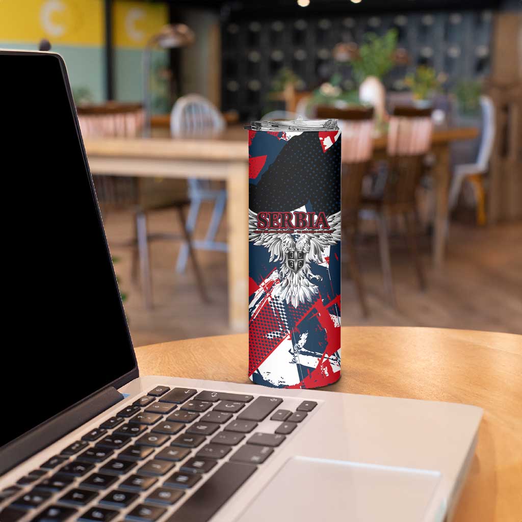 Serbia Skinny Tumbler Like the Phoenix – Rising from Ashes with Pride and Power