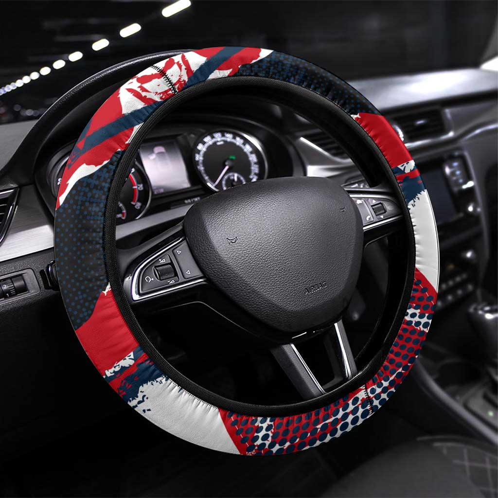 Serbia Steering Wheel Cover Like the Phoenix – Rising from Ashes with Pride and Power