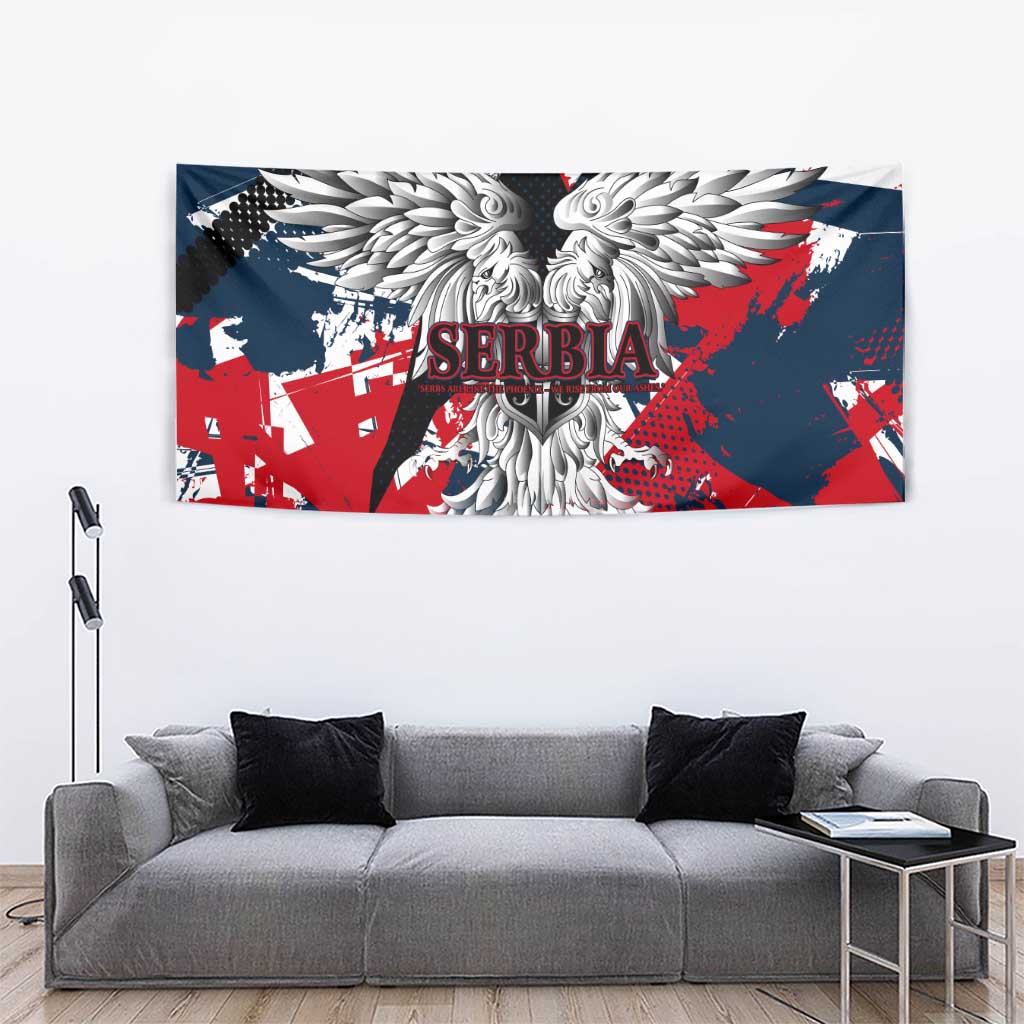 Serbia Tapestry Like the Phoenix – Rising from Ashes with Pride and Power