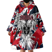 Serbia Wearable Blanket Hoodie Like the Phoenix – Rising from Ashes with Pride and Power
