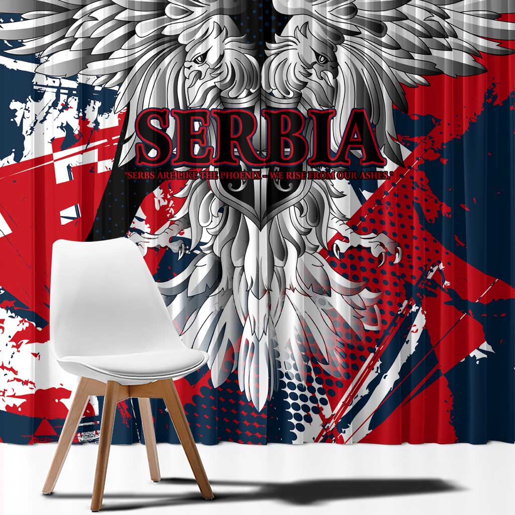 Serbia Window Curtain Like the Phoenix – Rising from Ashes with Pride and Power