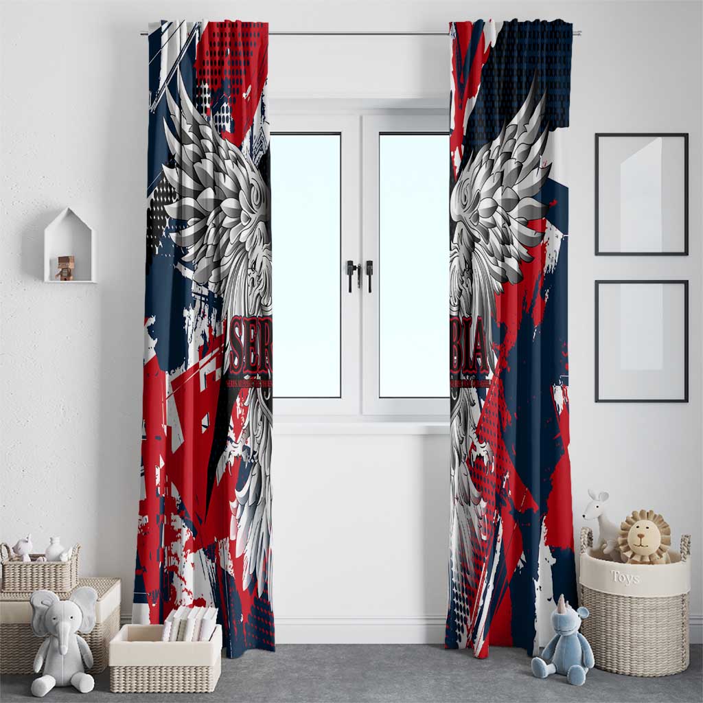 Serbia Window Curtain Like the Phoenix – Rising from Ashes with Pride and Power