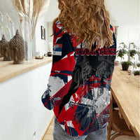 Serbia Women Casual Shirt Like the Phoenix – Rising from Ashes with Pride and Power