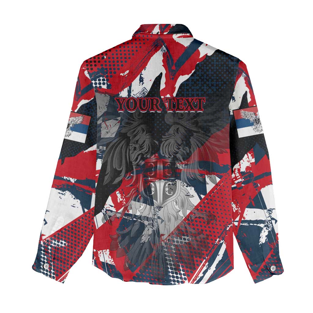 Serbia Women Casual Shirt Like the Phoenix – Rising from Ashes with Pride and Power