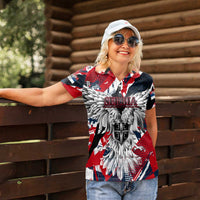 Serbia Women Polo Shirt Like the Phoenix – Rising from Ashes with Pride and Power