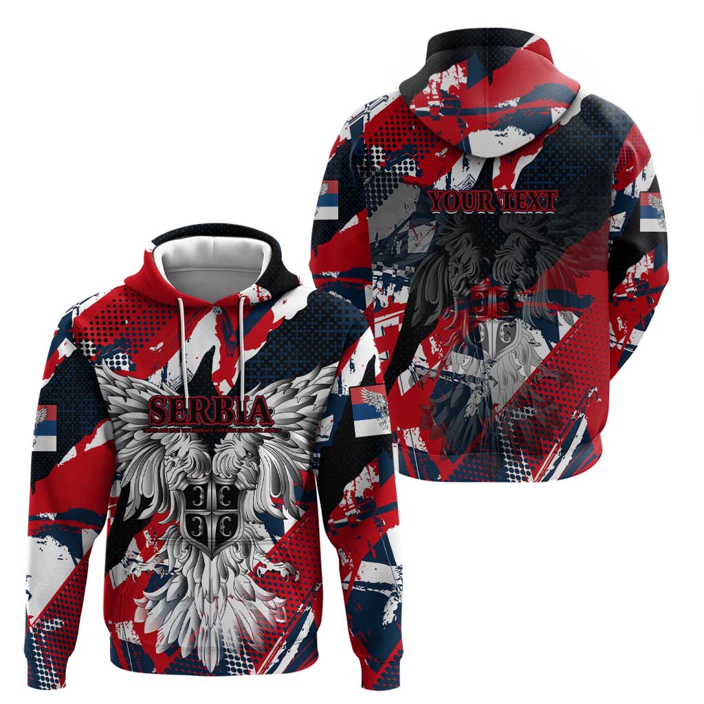 Serbia Zip Hoodie Like the Phoenix – Rising from Ashes with Pride and Power