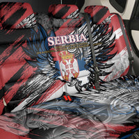 Serbia Back Car Seat Cover Wings of the Nation Crown of Heritage