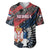 Serbia Baseball Jersey Wings of the Nation Crown of Heritage