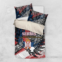 Serbia Bedding Set Wings of the Nation Crown of Heritage