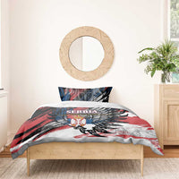 Serbia Bedding Set Wings of the Nation Crown of Heritage
