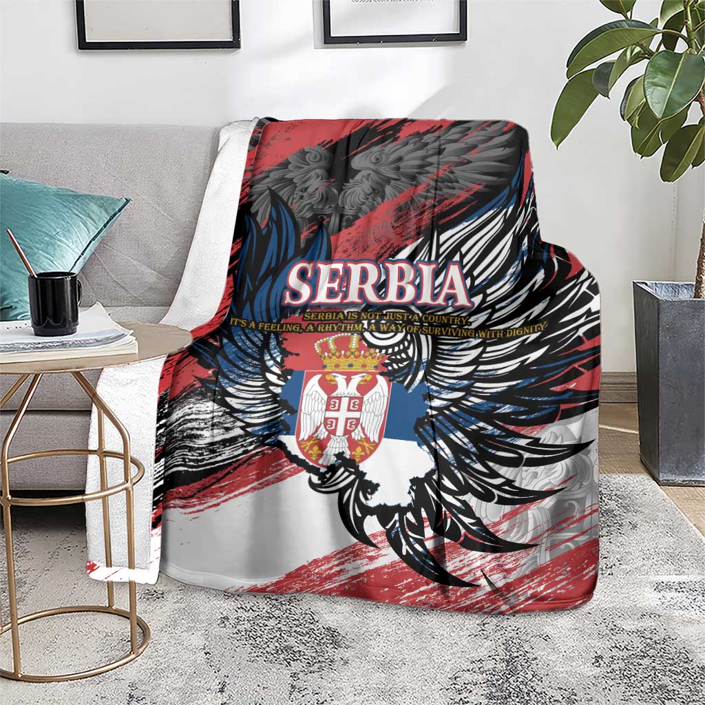 Serbia Blanket Wings of the Nation Crown of Heritage