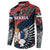 Serbia Button Sweatshirt Wings of the Nation Crown of Heritage