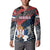 Serbia Button Sweatshirt Wings of the Nation Crown of Heritage