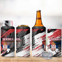 Serbia 4 in 1 Can Cooler Tumbler Wings of the Nation Crown of Heritage