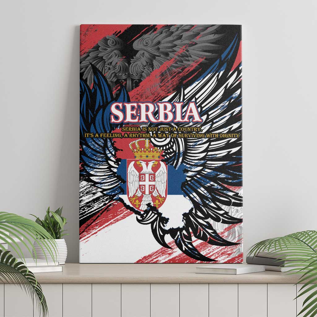 Serbia Canvas Wall Art Wings of the Nation Crown of Heritage