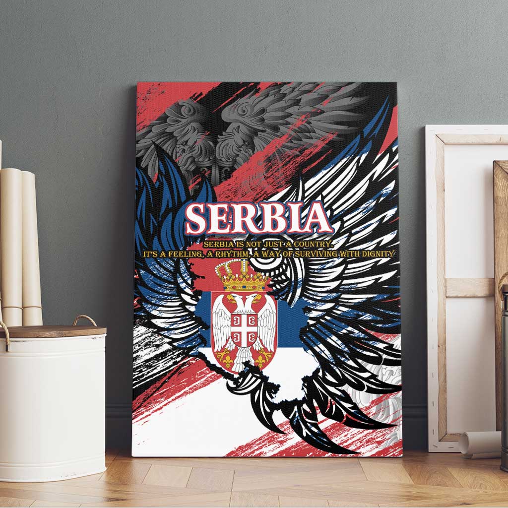 Serbia Canvas Wall Art Wings of the Nation Crown of Heritage