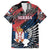 Serbia Family Matching Long Sleeve Bodycon Dress and Hawaiian Shirt Wings of the Nation Crown of Heritage