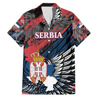 Serbia Family Matching Mermaid Dress and Hawaiian Shirt Wings of the Nation Crown of Heritage