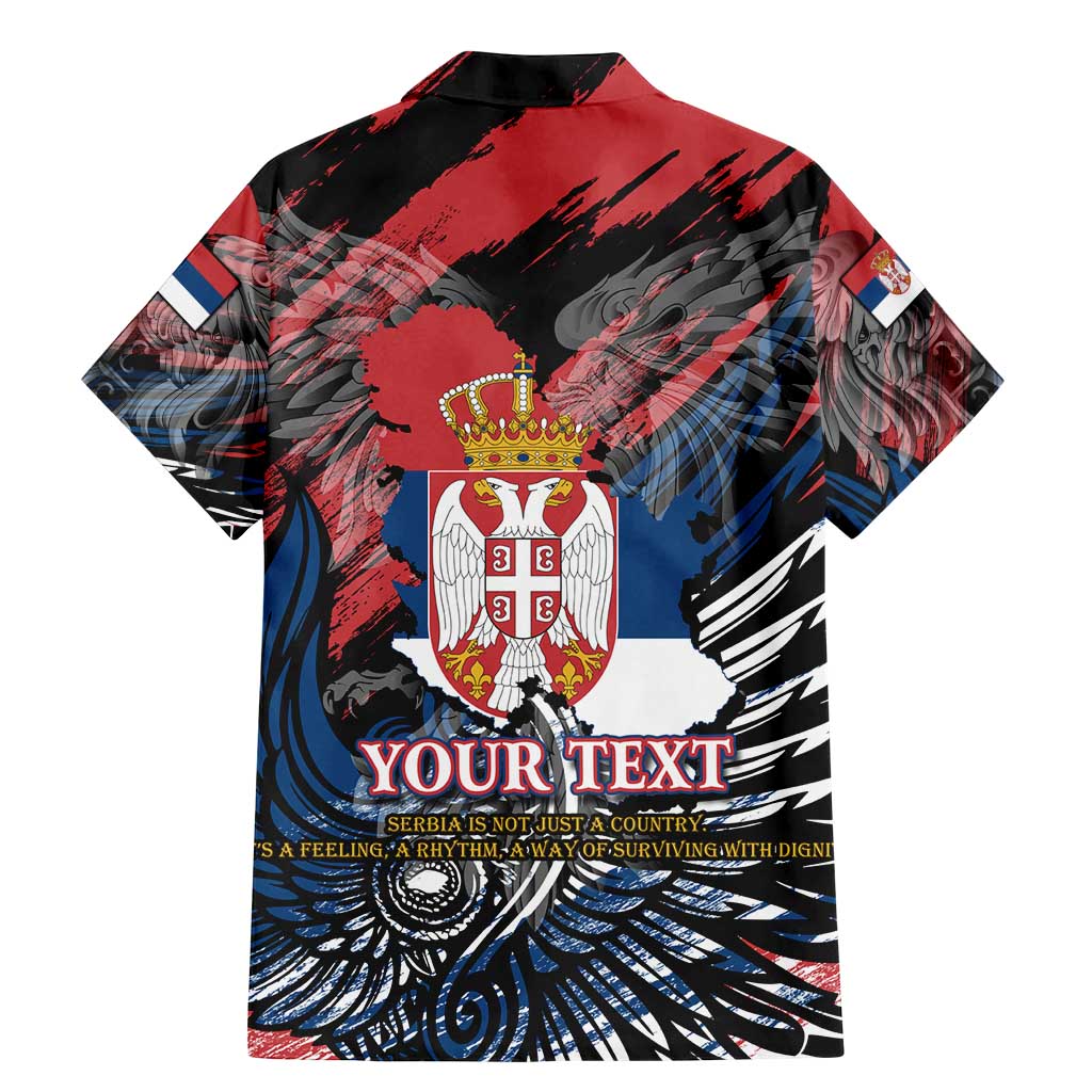 Serbia Family Matching Mermaid Dress and Hawaiian Shirt Wings of the Nation Crown of Heritage