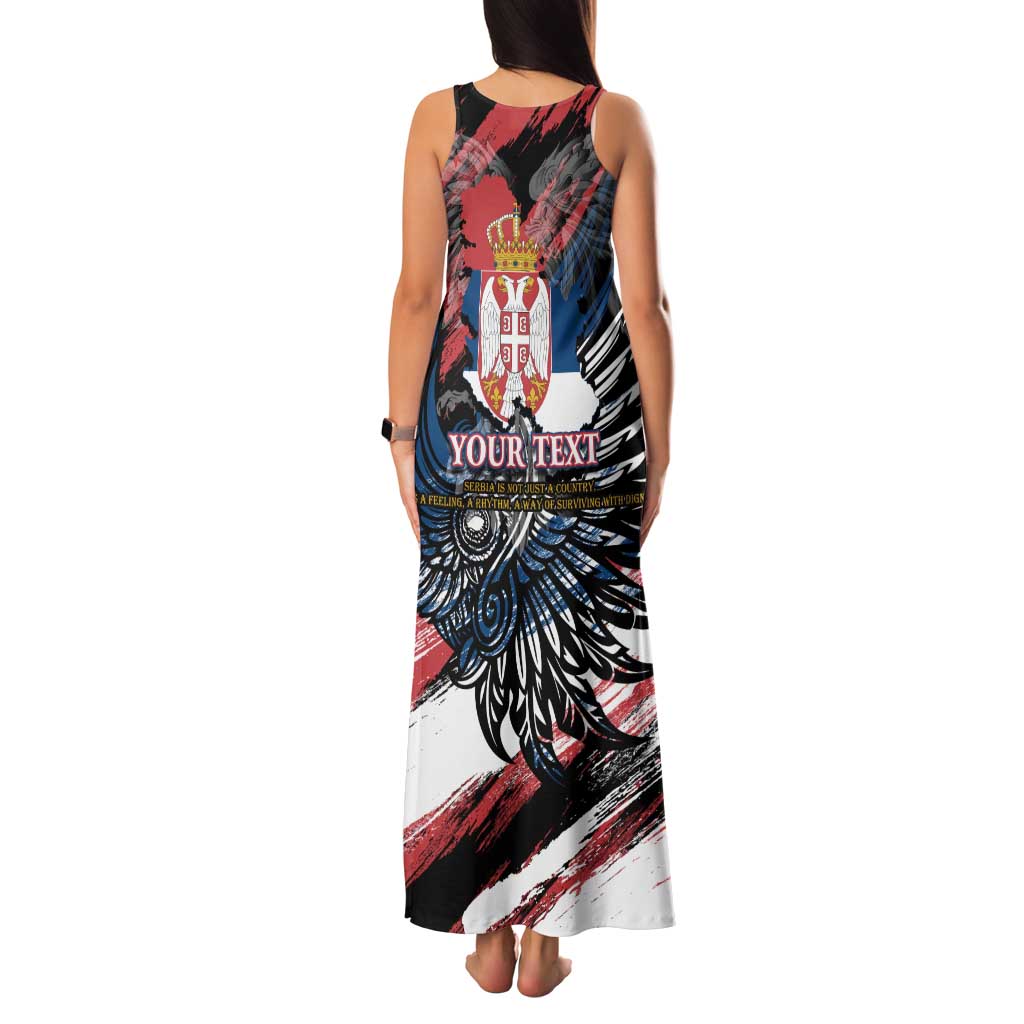 Serbia Family Matching Tank Maxi Dress and Hawaiian Shirt Wings of the Nation Crown of Heritage