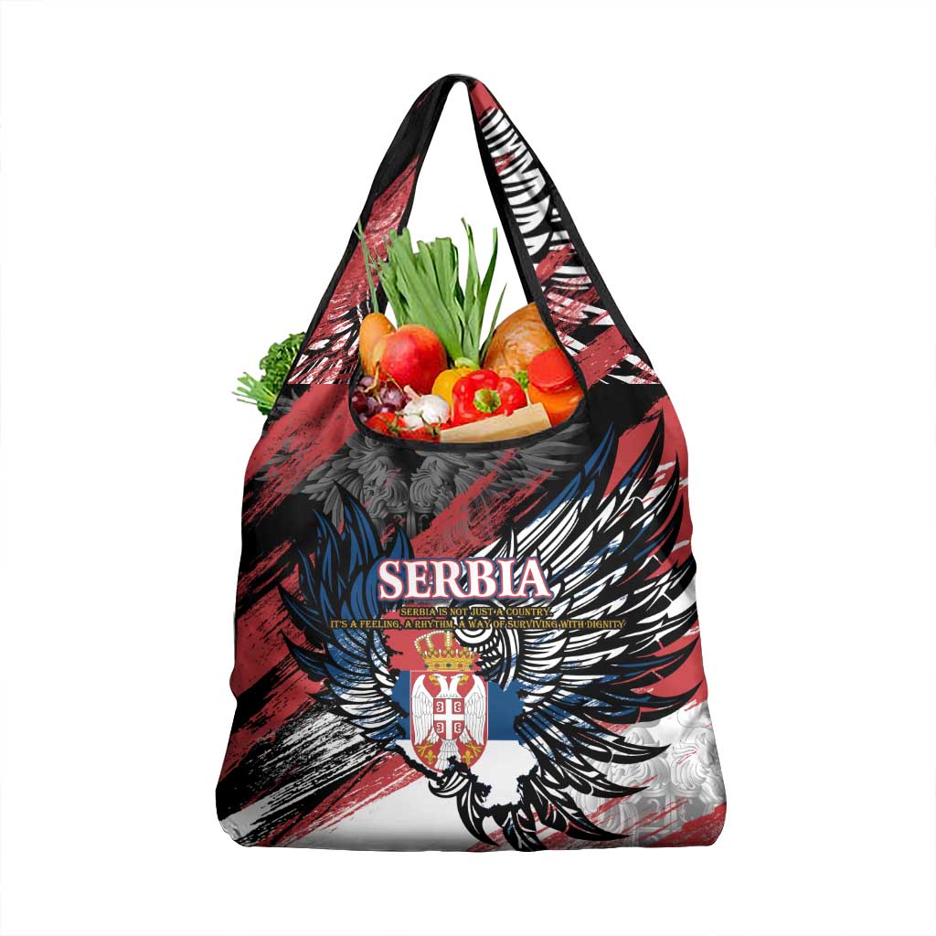 Serbia Grocery Bag Wings of the Nation Crown of Heritage