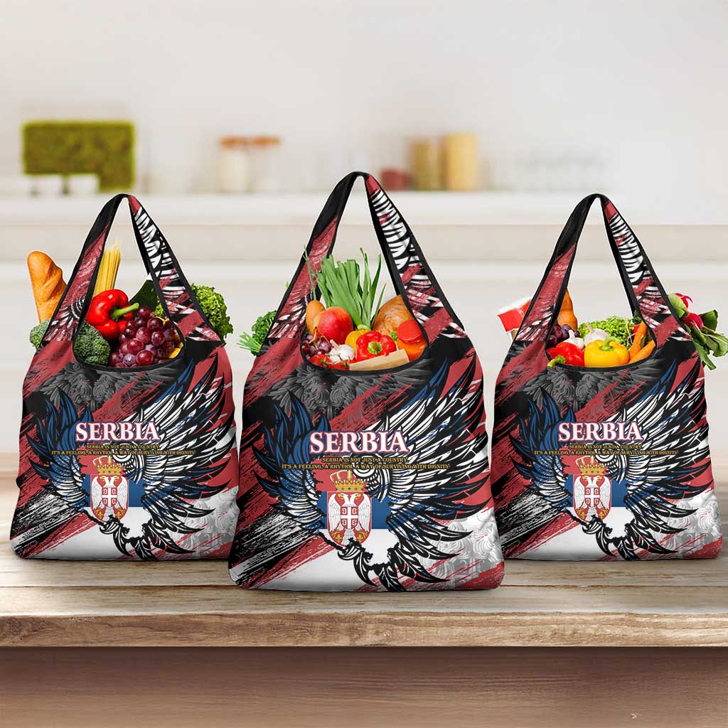 Serbia Grocery Bag Wings of the Nation Crown of Heritage