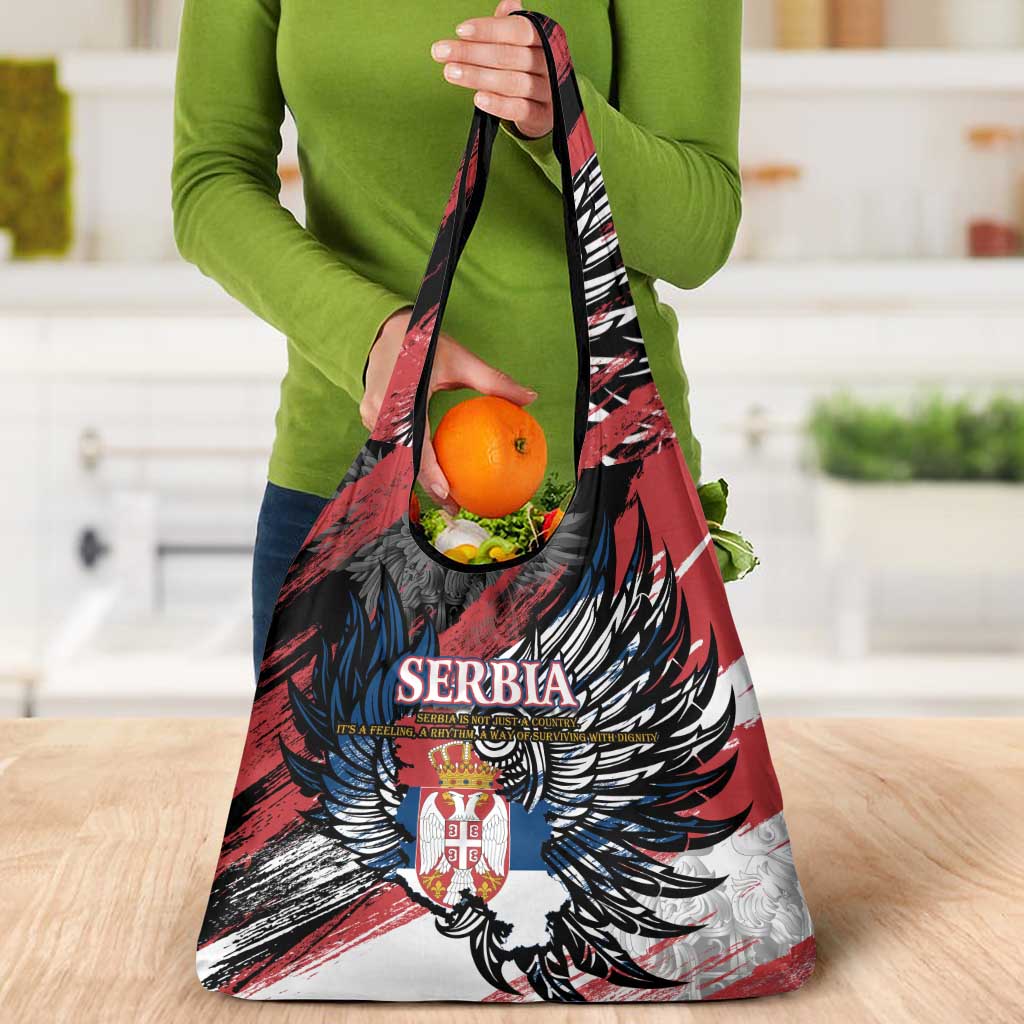 Serbia Grocery Bag Wings of the Nation Crown of Heritage