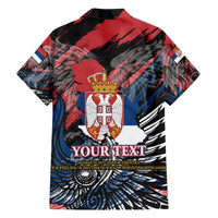 Serbia Hawaiian Shirt Wings of the Nation Crown of Heritage