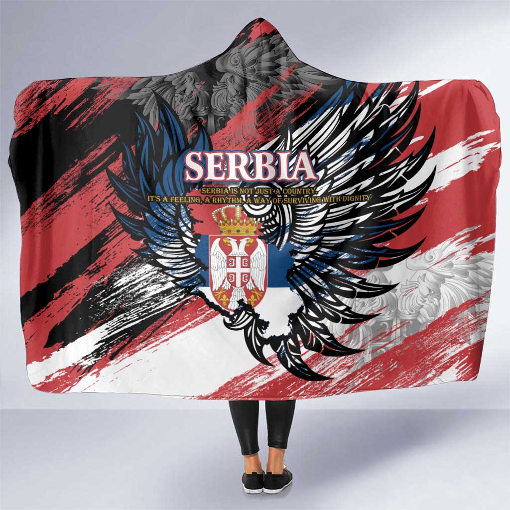 Serbia Hooded Blanket Wings of the Nation Crown of Heritage