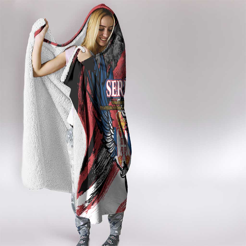 Serbia Hooded Blanket Wings of the Nation Crown of Heritage