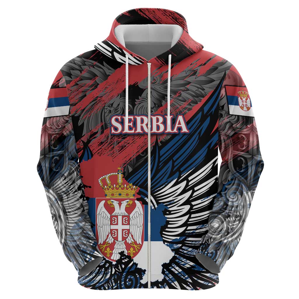 Serbia Hoodie Wings of the Nation Crown of Heritage