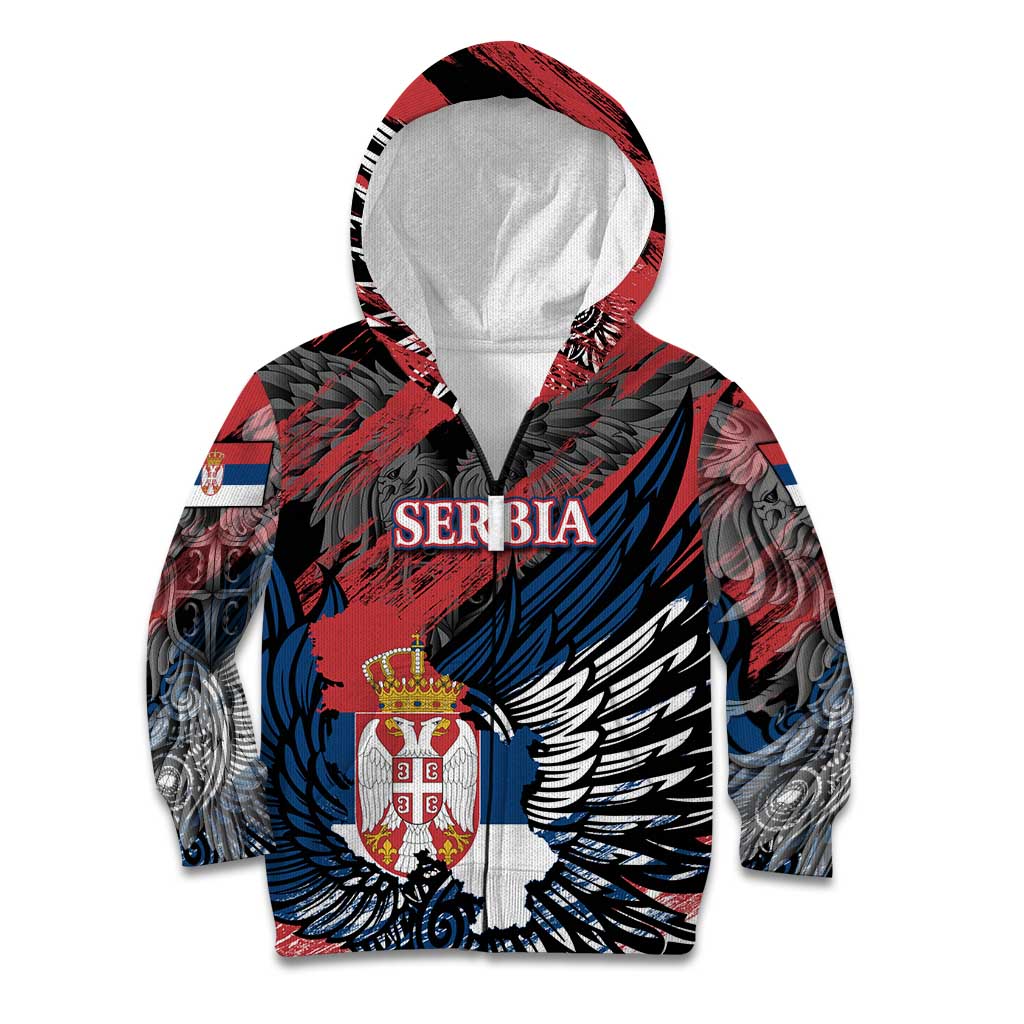 Serbia Kid Hoodie Wings of the Nation Crown of Heritage