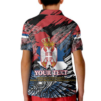 Serbia Kid Polo Shirt Wings of the Nation Crown of Heritage