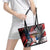Serbia Leather Tote Bag Wings of the Nation Crown of Heritage