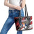 Serbia Leather Tote Bag Wings of the Nation Crown of Heritage