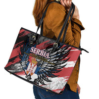 Serbia Leather Tote Bag Wings of the Nation Crown of Heritage