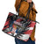 Serbia Leather Tote Bag Wings of the Nation Crown of Heritage