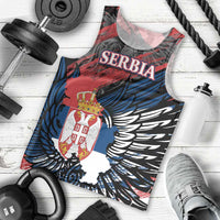 Serbia Men Tank Top Wings of the Nation Crown of Heritage