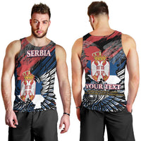 Serbia Men Tank Top Wings of the Nation Crown of Heritage