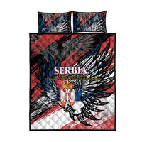 Serbia Quilt Bed Set Wings of the Nation Crown of Heritage