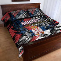 Serbia Quilt Bed Set Wings of the Nation Crown of Heritage