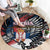 Serbia Round Carpet Wings of the Nation Crown of Heritage