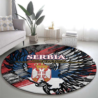 Serbia Round Carpet Wings of the Nation Crown of Heritage