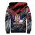 Serbia Sherpa Hoodie Wings of the Nation Crown of Heritage