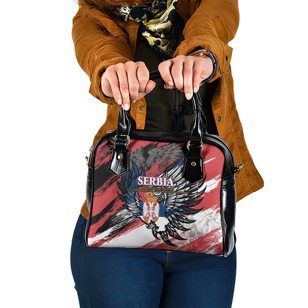 Serbia Shoulder Handbag Wings of the Nation Crown of Heritage