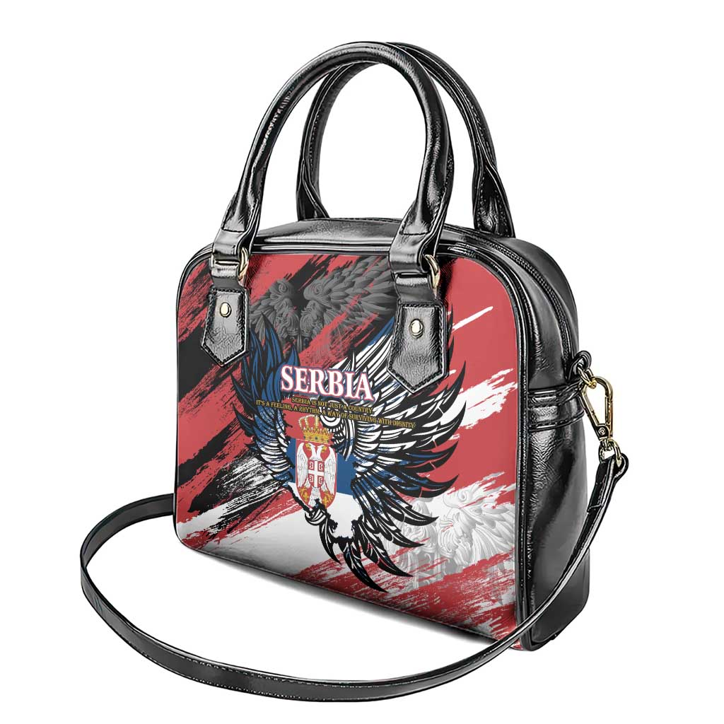 Serbia Shoulder Handbag Wings of the Nation Crown of Heritage